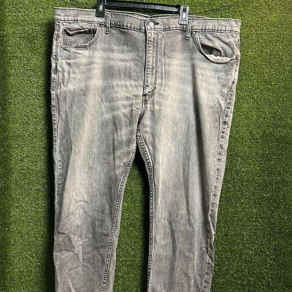 Levi-s Men's Grey and Black Jeans